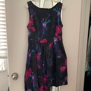 Black floral dress